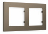 Рамка ALFA Techno (Темная бронза матовый) 2-ая AF220632