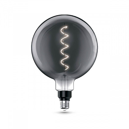 Лампа светодиодная филаментная Gauss E27 4,5W 1800K серая 154802005