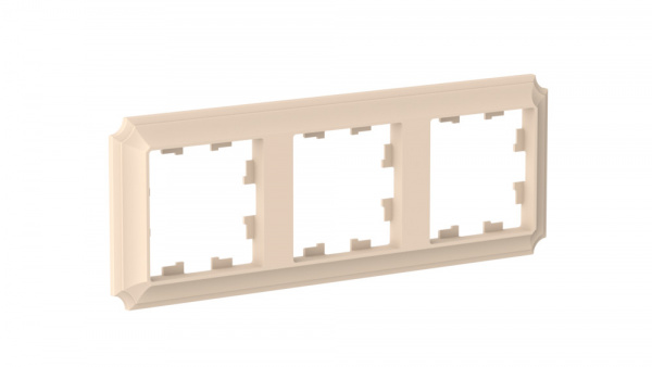 Systeme Electric AtlasDesign Antique Песочный Рамка 3-ая, универсальная