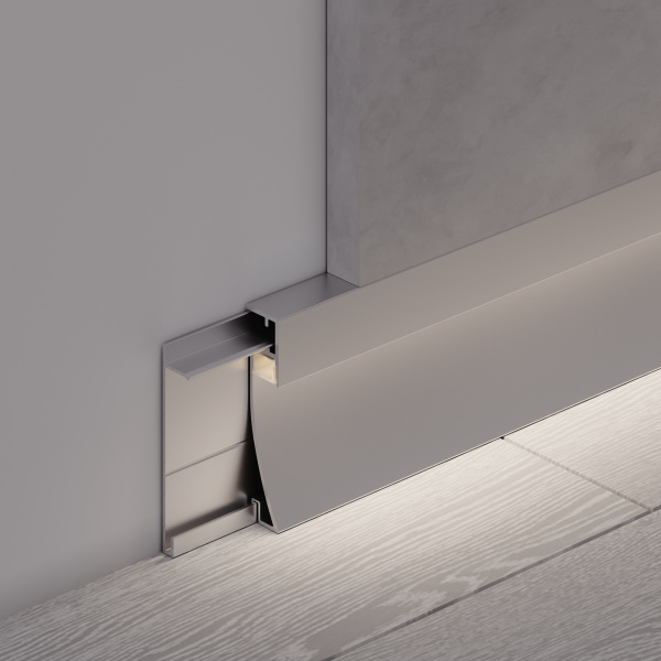 Arlight Профиль PLINTUS-H54-2000 ANOD (Алюминий)