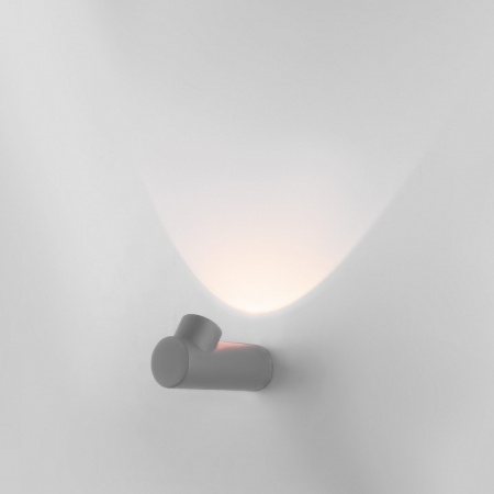 Уличный настенный светодиодный светильник Ray LED IP54 35134/W серый Elektrostandard Ray a056371