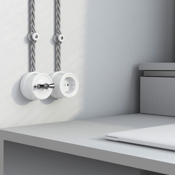 Изоляторы 100 шт белый матовый Vintage W6433401 Изоляторы 100 шт белый матовый Vintage W6433401