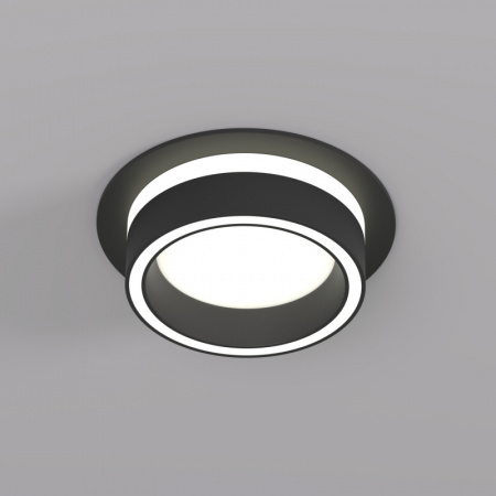 DK2100-BK Встраиваемый светильник NIKO, IP 20, до 15 Вт, GX53, LED, черный, акрил, алюминий