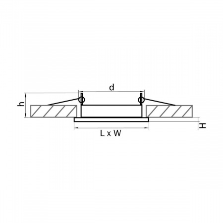Встраиваемый светильник Lightstar Tensio 212127