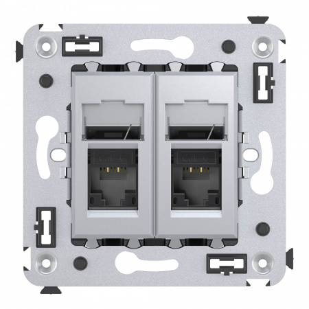 DKC Avanti Закаленная сталь Компьютерная розетка RJ-45 двойная  категория 6