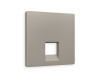 Лицевая панель ALFA (Серо-бежевый матовый) для компьютерной/телефонной розетки RJ-45/RJ-11 QUANT AP3720