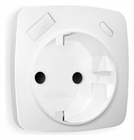 Лицевая панель OMEGA (Белый матовый) для электрической розетки с/з со шторками 2USB A+C QUANT OP1300