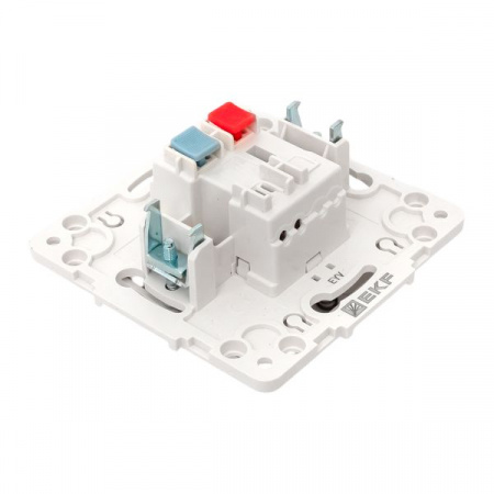 EKF Стокгольм Механизм кнопки нажимной 10А белый