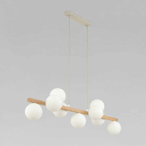 Подвесной светильник со стеклянными плафонами 5906 Estera Wood Eurosvet Estera Wood