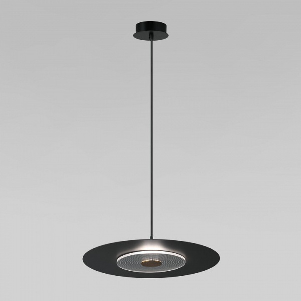 Подвесной светодиодный светильник в стиле лофт 40030/1 LED / черный Eurosvet Kontur