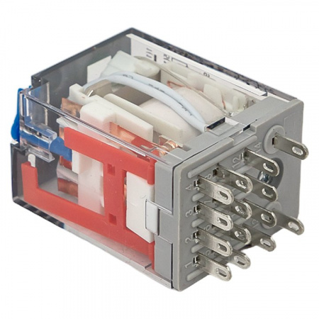 EKF Averes Реле промежуточное с кнопкой и мех. Индикацией RPAt 22/4 5A 220В