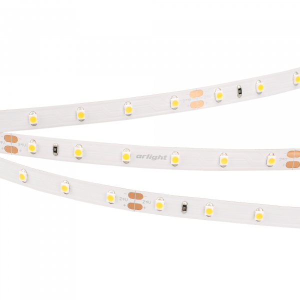 Arlight Светодиодная лента RT 2-5000 24V White6000 (3528, 300 LED, LUX) (4.8 Вт/м, IP20)