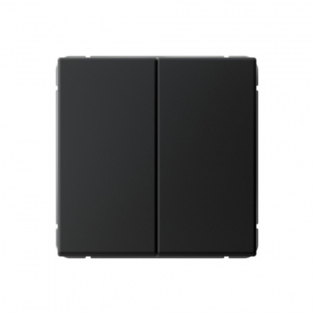 Systeme Electric ArtGallery Карбон Выключатель 2-клавишный кнопочный, сх.2, 10А, механизм