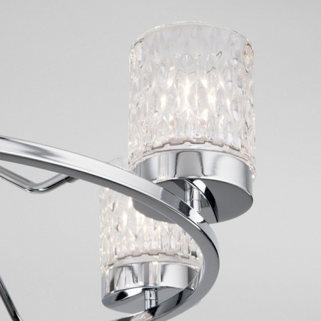 Потолочная люстра со стеклянными плафонами 60127/6 хром Eurosvet Calle