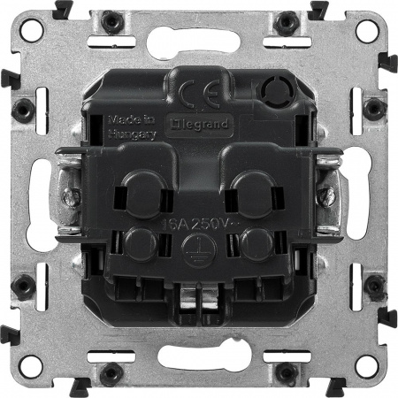 Legrand Valena ALLURE DIY Сл.кость Розетка 1-ая с/з, винт.зажим