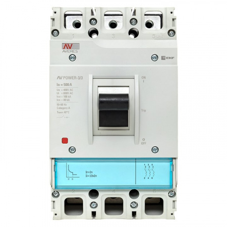 EKF Averes Автоматический выключатель AV POWER-3/3 500А 100kA TR