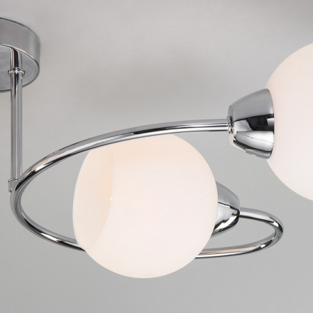 Потолочная люстра с плафонами 30136/4 хром Eurosvet Tulia