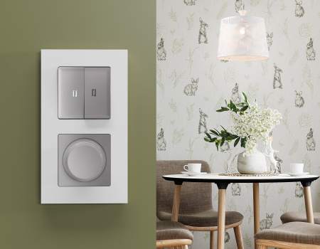 Рамка ALFA Qubi (Белый матовый) 3-ая AF250123