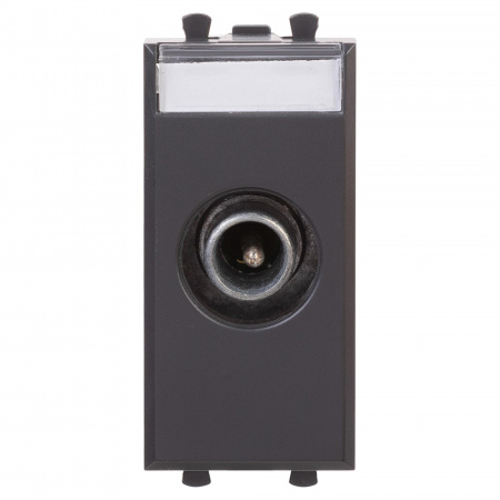 DKC Avanti Черный матовый Розетка TV проходная 1 модуль