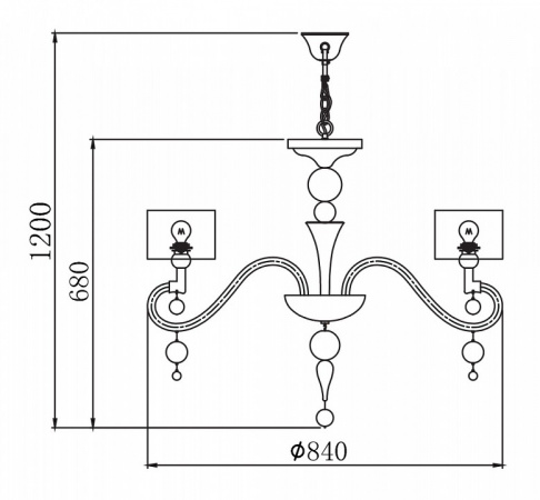 Люстра MOD603-08-N Maytoni Bubble Dreams
