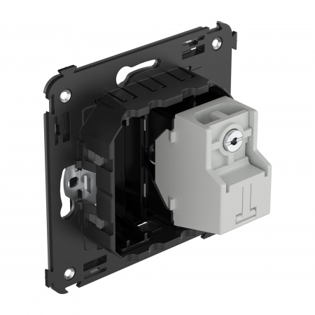 DKC Avanti Черный квадрат Розетка TV проходная