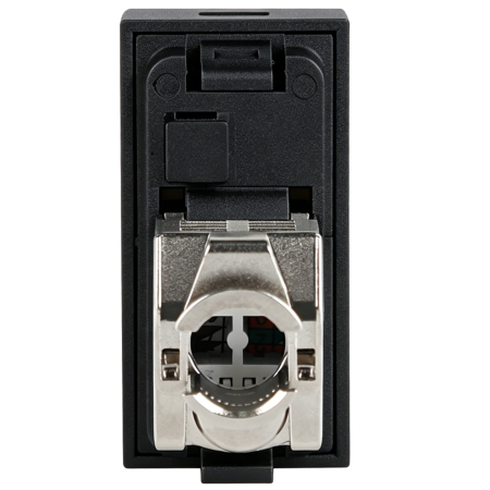 Donel Розетка DEC RJ45 FTP кат.5e, 1мод., черн. матовая (22.5х45мм), DECF12ANMF5