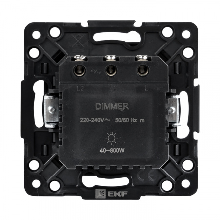 EKF PROxima Стокгольм Черный Светорегулятор, 600W, 220В