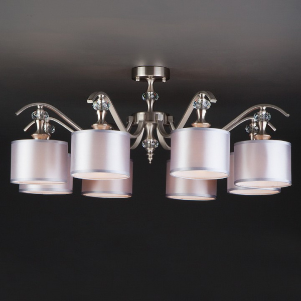 Потолочная люстра 60070/8 сатин-никель Eurosvet Ofelia Потолочная люстра 60070/8 сатин-никель Eurosvet Ofelia