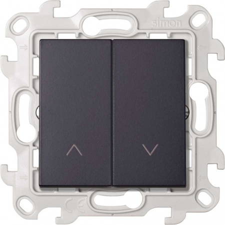 Simon 24 Harmonie Выключатель жалюзи 10A 250В~ цвета графит