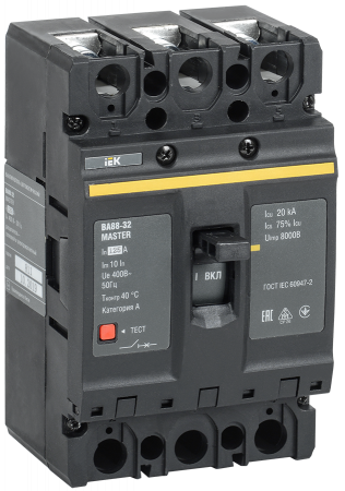 IEK KARAT MASTER Автоматический выключатель ВА88-32 3Р 125А 25кА