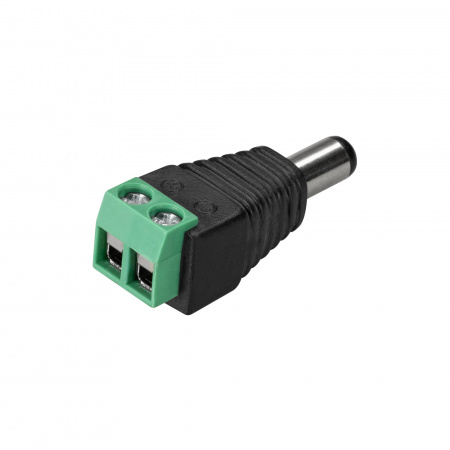 Arlight Коннектор Terminal-MONO-2pin-M (Jack 5.5) (Пластик)