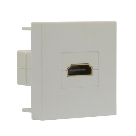 Donel Розетка HDMI, 2мод., бел. (45х45мм), серия (тип) DEC, DECF29W2