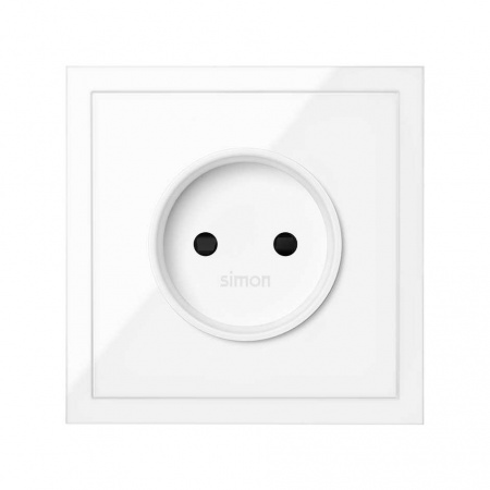 Simon 100 Розетка без заземления со шторками 2Р 16A 250В~ с безвинтовым подключением 1Click