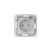 Systeme Electric AtlasDesign Aqua Белый Розетка с зазем. со шт. с прозрач. крыш,16А, IP44, мех., быстрозажим. клем.