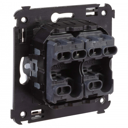 DKC Avanti Закаленная сталь Выключатель двухклавишный