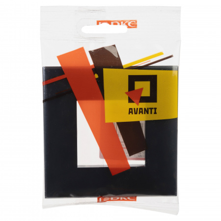 DKC Avanti Черный квадрат Рамка 2 модуля