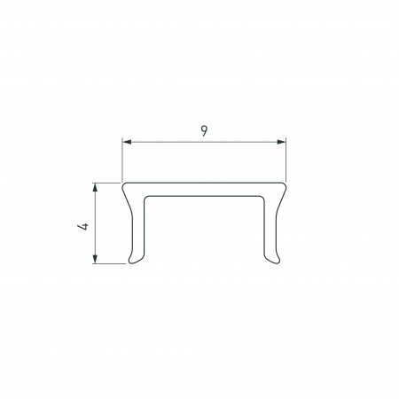 Экран PLINTUS-H54-2000 Opal (Arlight, Пластик)