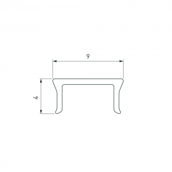 Экран PLINTUS-H54-2000 Opal (Arlight, Пластик)