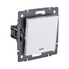 Выключатель 1-клавишный 10А/250В с LED подсветкой, белый Kollinger REA-S-002WH для Aspekt, Eleganz, Reflex