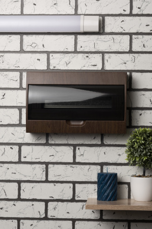 EKF PROxima Щит распределительный навесной ЩРН-П-18 темное дерево IP41