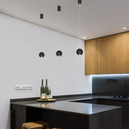 Подвесной светодиодный светильник 50215/1 LED черный Elektrostandard Giro a055672