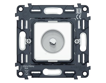 Механизм терморегулятора с датчиком для теплого пола с подсветкой 16A-250V QUANT (EXTRA CONTROL) VM1381