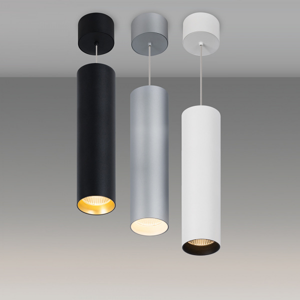 Arlight Светильник SP-POLO-HANG-LONG300-R85-15W Warm3000 (WH-BK, 40 deg) (IP20 Металл, 3 года)