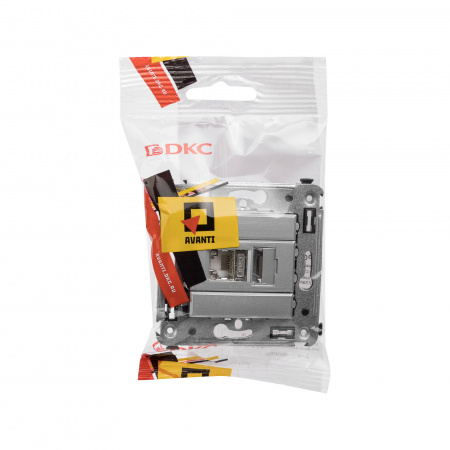 DKC Avanti Закаленная сталь Компьютерная розетка RJ-45 одинарная  категория  6 экранированная