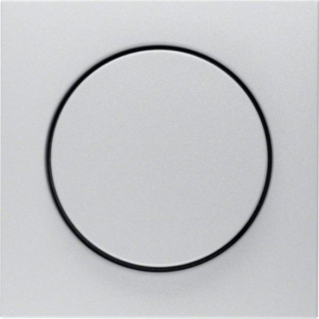 Berker S, B Алюминий матовый Центральная панель с регулирующей кнопкой для поворотного диммера