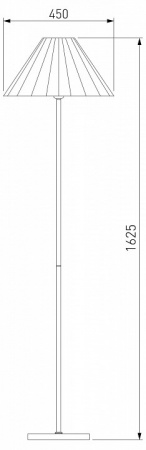 Торшер с абажуром 01133/1 хром/графит Eurosvet Peony Торшер с абажуром 01133/1 хром/графит Eurosvet Peony