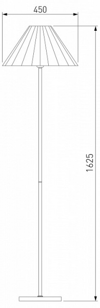 Торшер с абажуром 01133/1 хром/графит Eurosvet Peony Торшер с абажуром 01133/1 хром/графит Eurosvet Peony