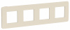 SE Unica Studio Бежевая/Бежевая Рамка 4-ная