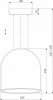 Подвесной светильник 90322/1 белый Eurosvet Over