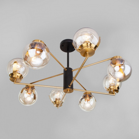 Потолочная люстра с плафонами 70118/8 черный Eurosvet Creek